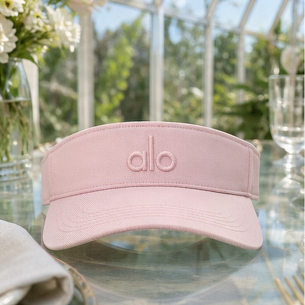 Alo Yoga Pink Open Top Visor Hat Tennis Golf Yoga